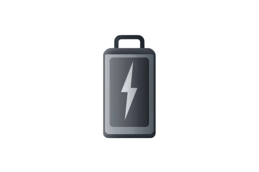 High-quality 3D illustration of a battery icon full of energy. Perfect for technology, power, electricity, and charging-themed designs. png