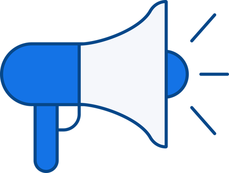 megaphone icon for promotion discount and advertising or announcement png