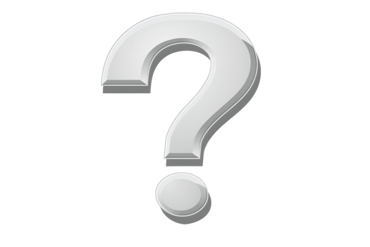 3D rendering of a white question mark symbol on a transparent background, useful for inquiries, doubt, FAQ, help support, or uncertainty concepts. png