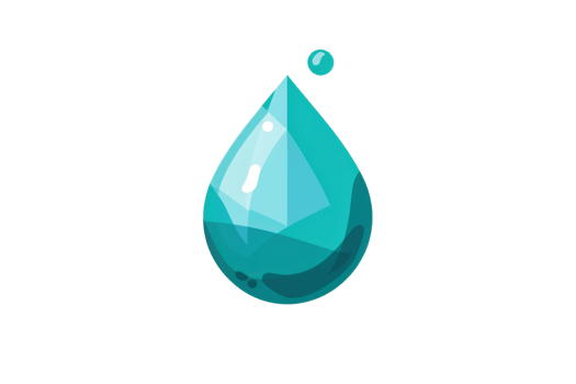 illustration of a blue water droplet isolated on a transparent background. Perfect for environmental, nature, and water-related designs. png