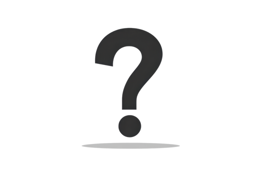 Black question mark on transparent background. symbolizing uncertainty, inquiry, and curiosity. Ideal for problem-solving and help topics. png