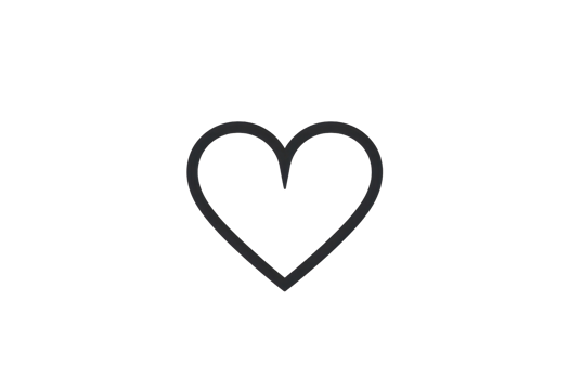 Minimalistic black heart icon outline on a plain transparent background. Perfect for Valentine's Day, love themes, and graphic design projects. png