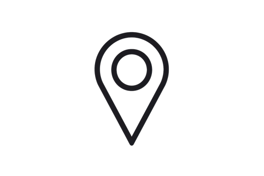 Simple black location pin icon on transparent background, perfect for maps, navigation, and geographic tools. png