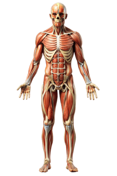Anatomical model of muscle structure png