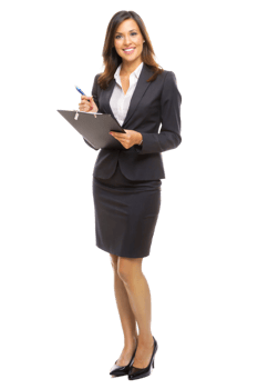 Professional noting in office wear png