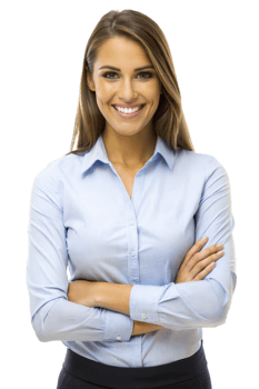 Smiling professional woman indoors png