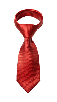 Textured red tie hanging, ready to use png