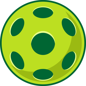 Pickleball green icon logo png