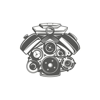 Element of the car service vector