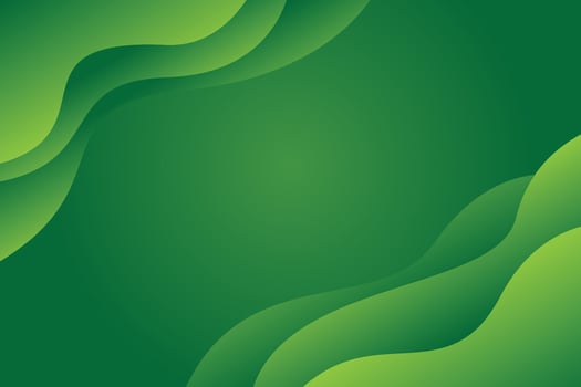 Green abstract background with waves vector