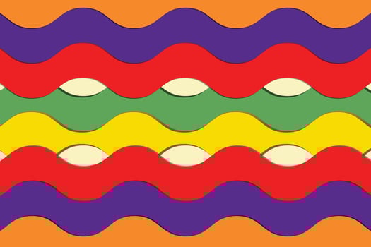 A vibrant fluidity background blends red, yellow, orange, green, and purple in smooth, flowing patterns. The dynamic mix of colors creates a lively and captivating visual effect. vector