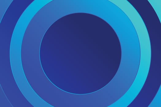 A blue circular background with a white circle in the center vector