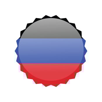 Donetsk People's Republic flag icon design. illustration vector