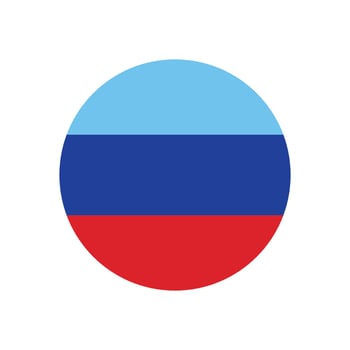 Flag of the Luhansk People's Republic. Icon flag design isolated on white. vector