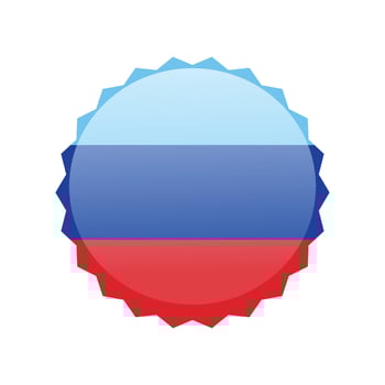 Flag of the Luhansk People's Republic. Icon flag design isolated on white. vector