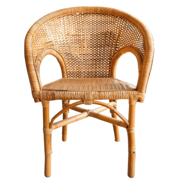 Rattan Chair isolate on transparency background png