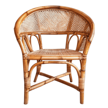 Rattan Chair isolate on transparency background png