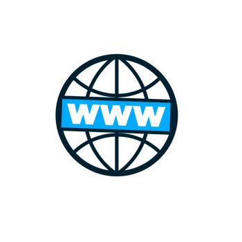 Black and blue colour web icon illustration png