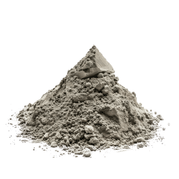 Cement dust pile isolate on transparency background png