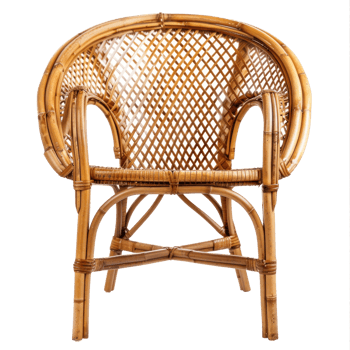 Rattan Chair isolate on transparency background png