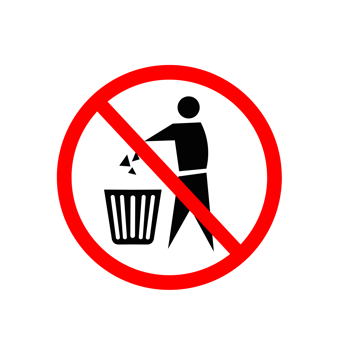 Keep Clean Silhouette Sign png