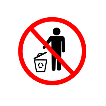 Don't Throw Garbage icon png