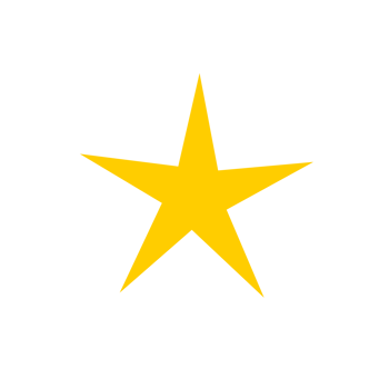 Gold star for your project png
