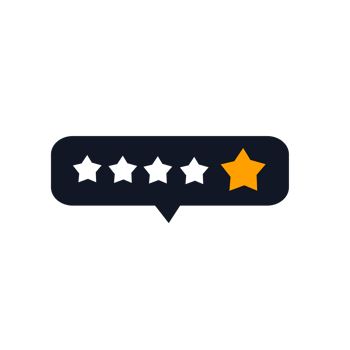Five star rating, Rate us five star, Feedback concept with shadow effect png
