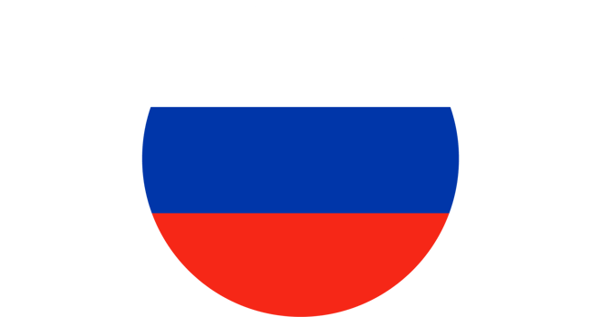 Russia Country Round Flag png
