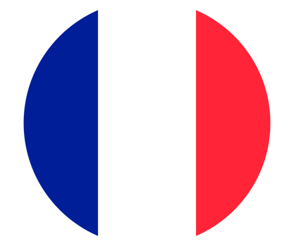 France Country Round Flag png
