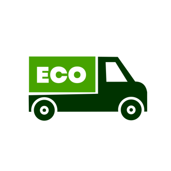 Green transport delivery eco logistic truck leaves symbol icon environment friendly png