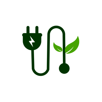 Save Energy symbol, with electricity plug png