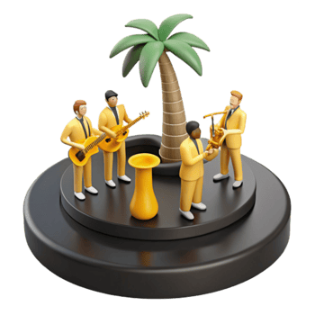 Tropical Jazz Band Performance png