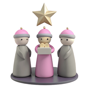Three Wise Men with a Star png