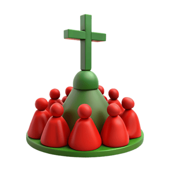 Christian Community A Gathering Around the Cross png