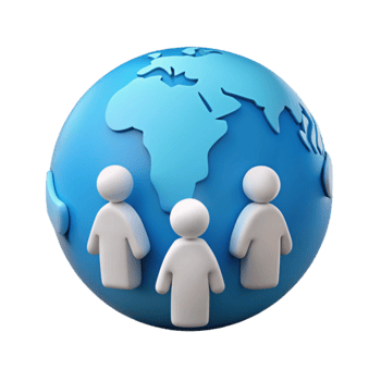 Global Community Connecting People Worldwide png