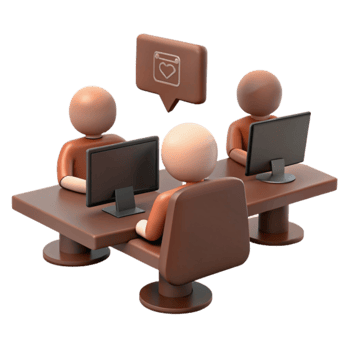 Teamwork and Collaboration A 3D Illustration of People Working Together png