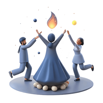 Celebrating Togetherness with a Whirlwind of Joy png