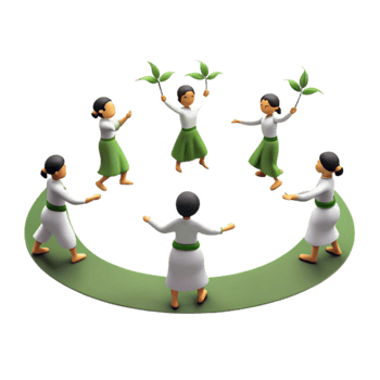 People Dancing in a Circle png