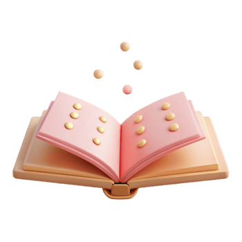 Open Book with Golden Circles png