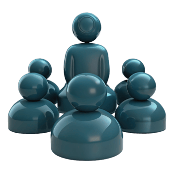 Group of 3D People Icons Collaboration, Teamwork, and Unity png