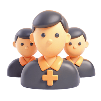 Teamwork and Collaboration 3D Illustration of Group with Plus Sign png