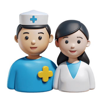 3D Cartoon Characters of Doctors png