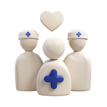Healthcare Workers Providing Compassionate Care png