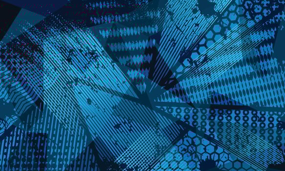 Abstract triangle pattern textured background with grunge brush strokes for jersey sublimation vector