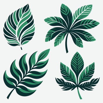 Tropical Foliage Line Art Perfect for Your Design Projects vector