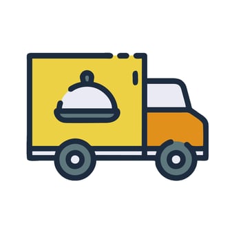 Food truck icon illustration vector