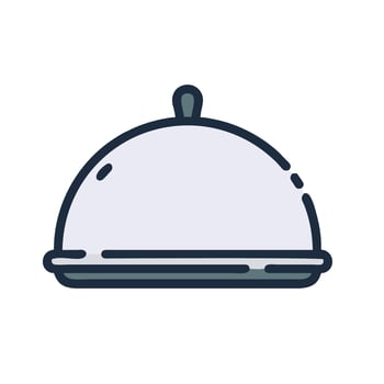 A cloche with a lid on top of it vector