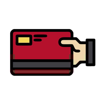 Credit card icon illustration vector