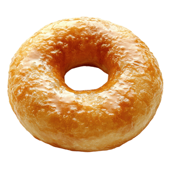 Delicious freshly glazed donut ready to be enjoyed png